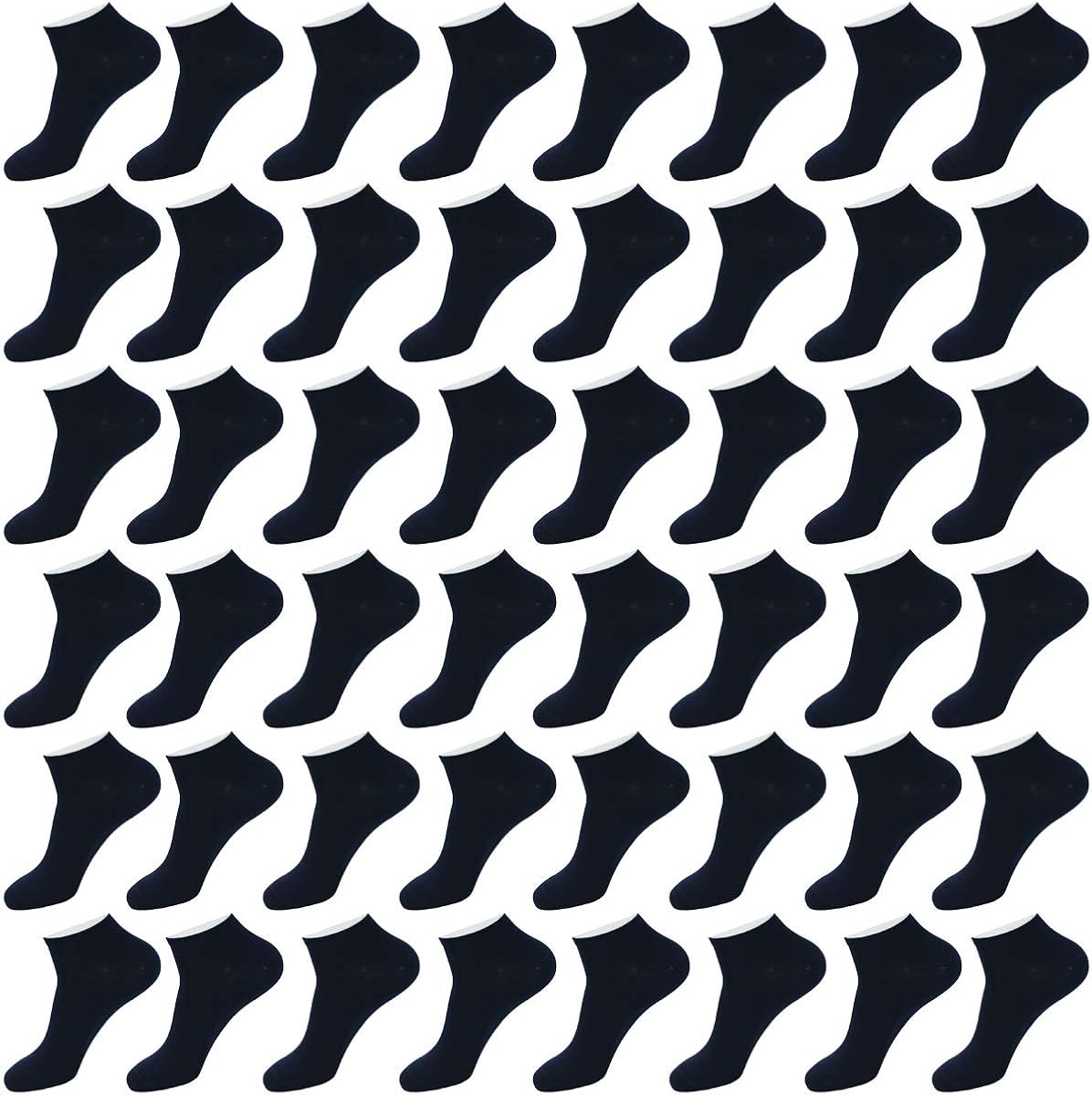 EnerWear-Coolmax Unisex 48P Cotton Low Cut No Show Ankle Socks