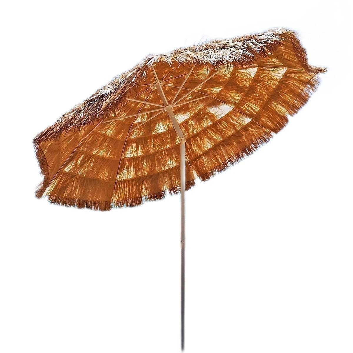 Gerrit Sombrillas de Patio Sombrilla para Exteriores Sombrilla de protección Sombrilla de jardín Sombrilla Impermeable para Exteriores Sombrilla de Playa Hawaiana de Hula de 1,8 m/6 pies