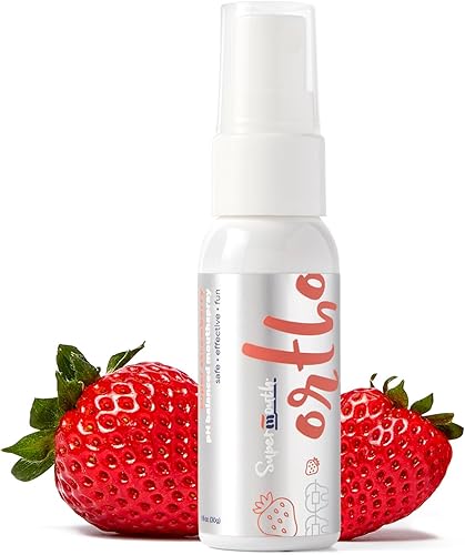 SuperMouth Ortho - Aerosol bucal con prebióticos y xilitol para frenos y alineadores, estimulación de la respiración, sin azúcar, equilibrio de pH,