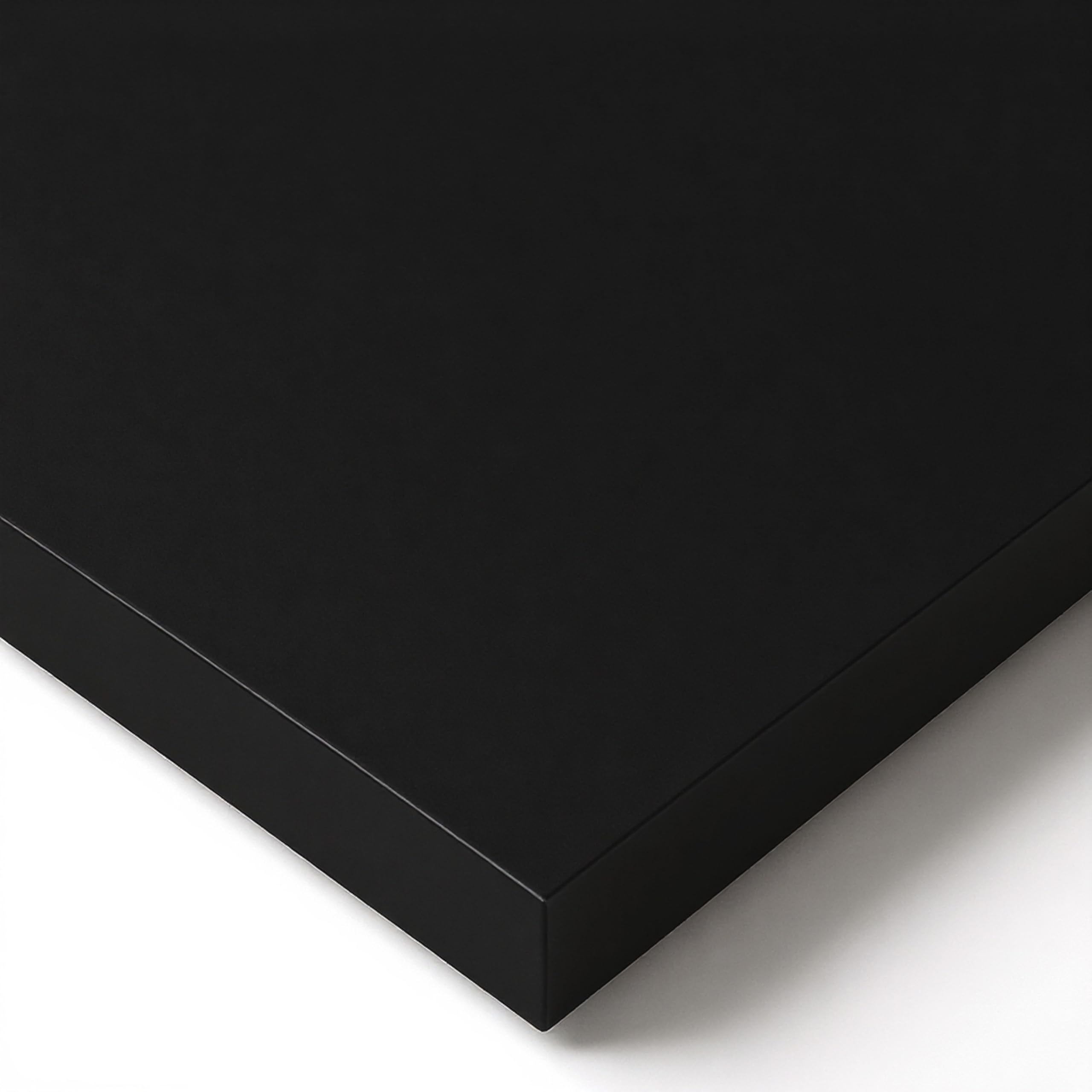 POKAR Table Top 120x70 cm | Desk Top 25 mm Thick | Perfect for Height Adjustable Standing Desk, Dining Table or DIY Project | Durable Laminated Table Top | Made in Europe | Black