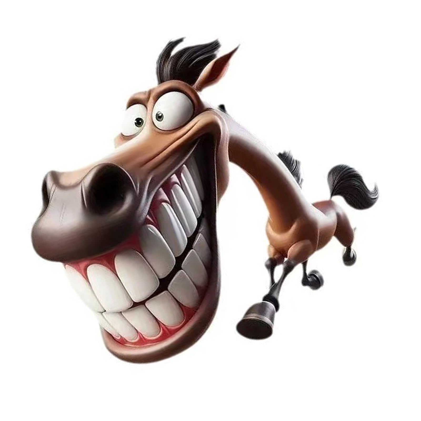 Colorful Large Mouth Horse Ornament Hanging Decoration Colorful Charm Upgrades for Kids & Teens Animal Theme Decoration