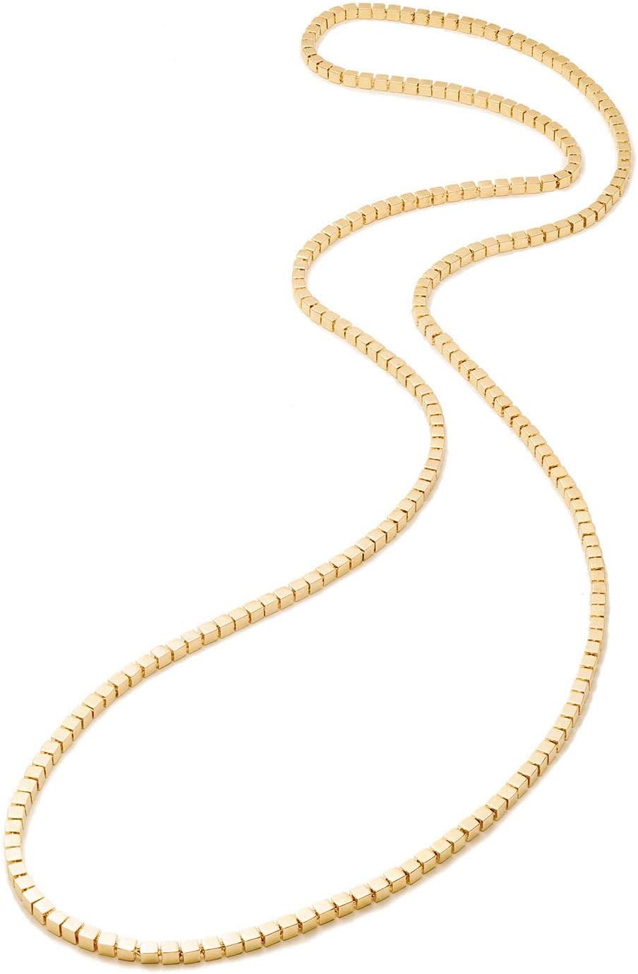 EDDIE BORGO Gold-Plated Mini Double-Sided Cube Necklace
