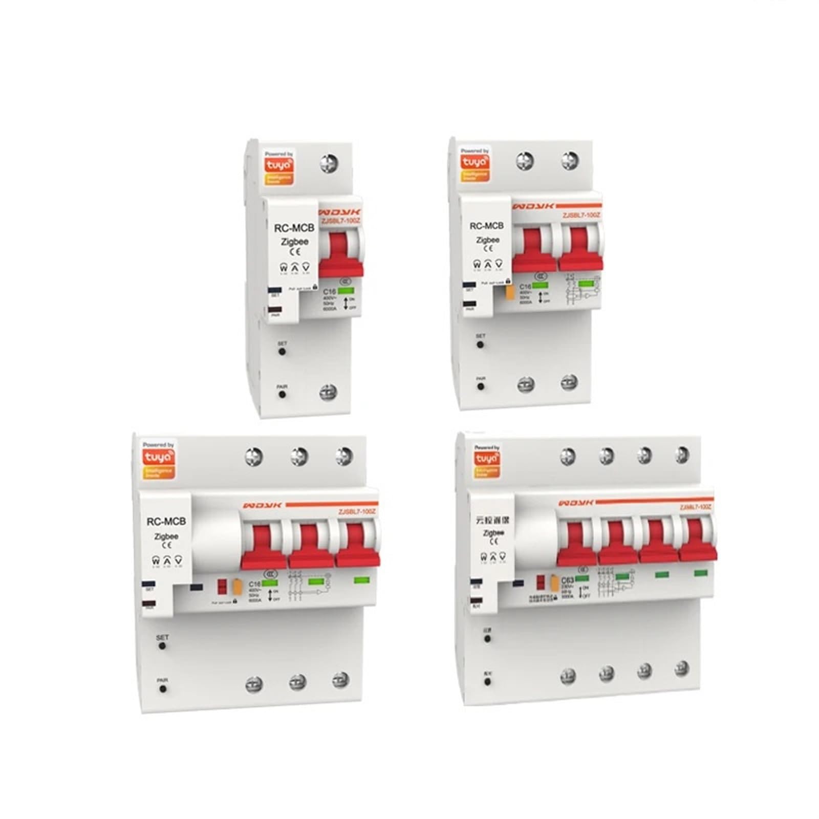 Jjhqokyna 4 Phase 380V 4P Circuit Breaker Energy Power Consumption Meter Kwh Wattmeter 220V 380V(100A)