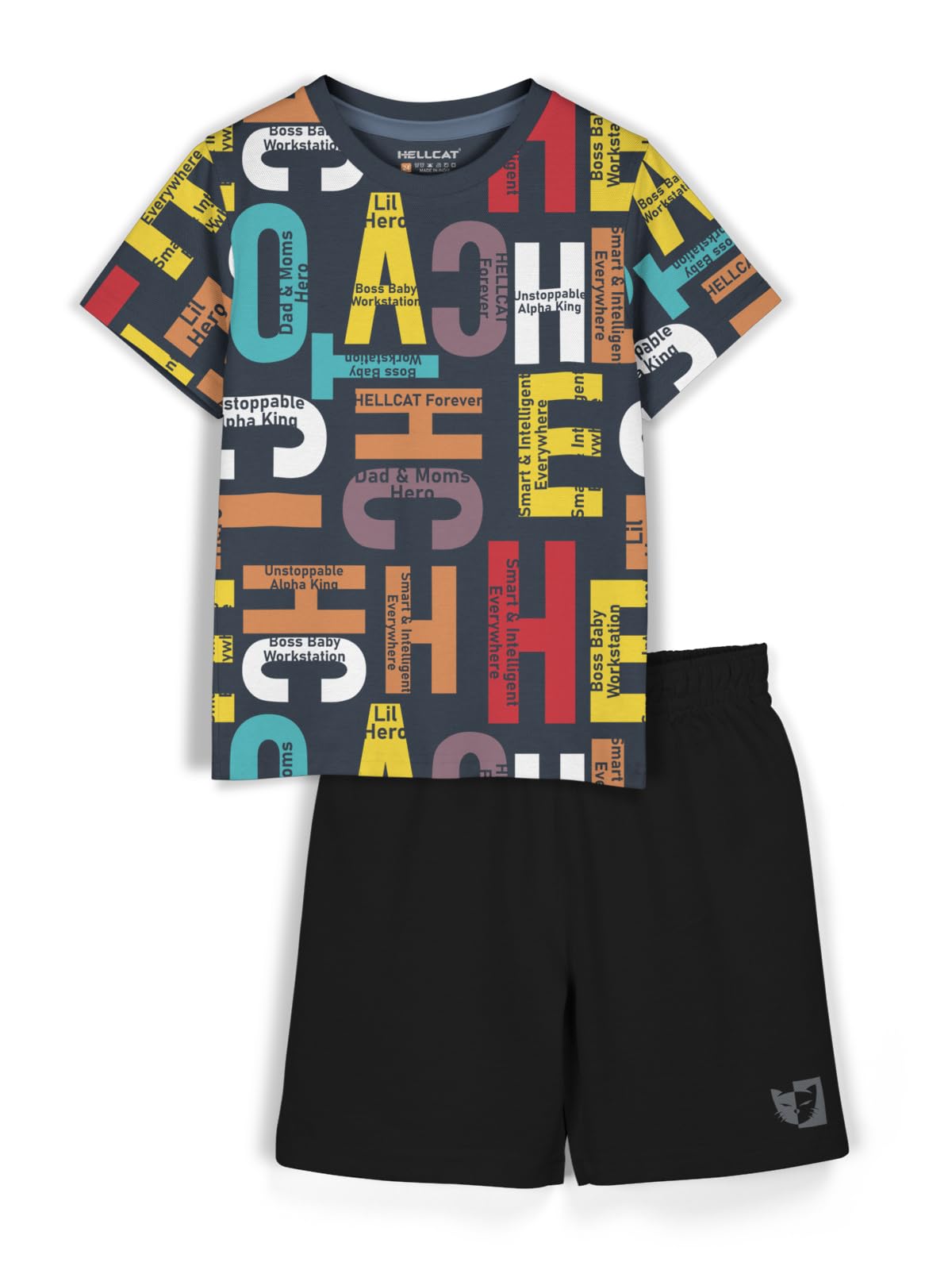 Boys Dress Clothing Set Combo with Tshirts & Shorts - Pack 1