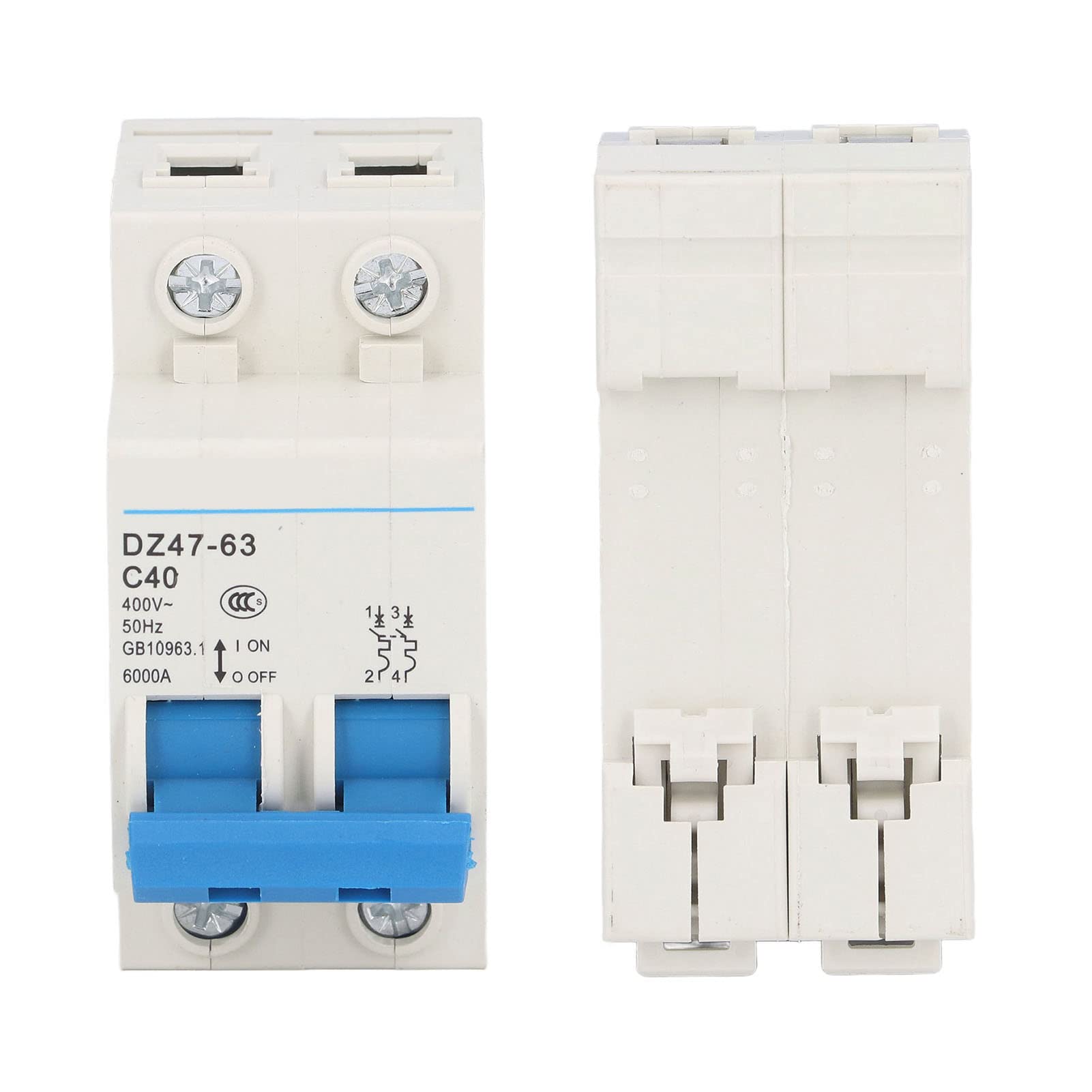 Disjoncteur Miniature - SURENHAP - DZ47-63 - 2P 400V 25A - Montage Sur Rail DIN - Protection