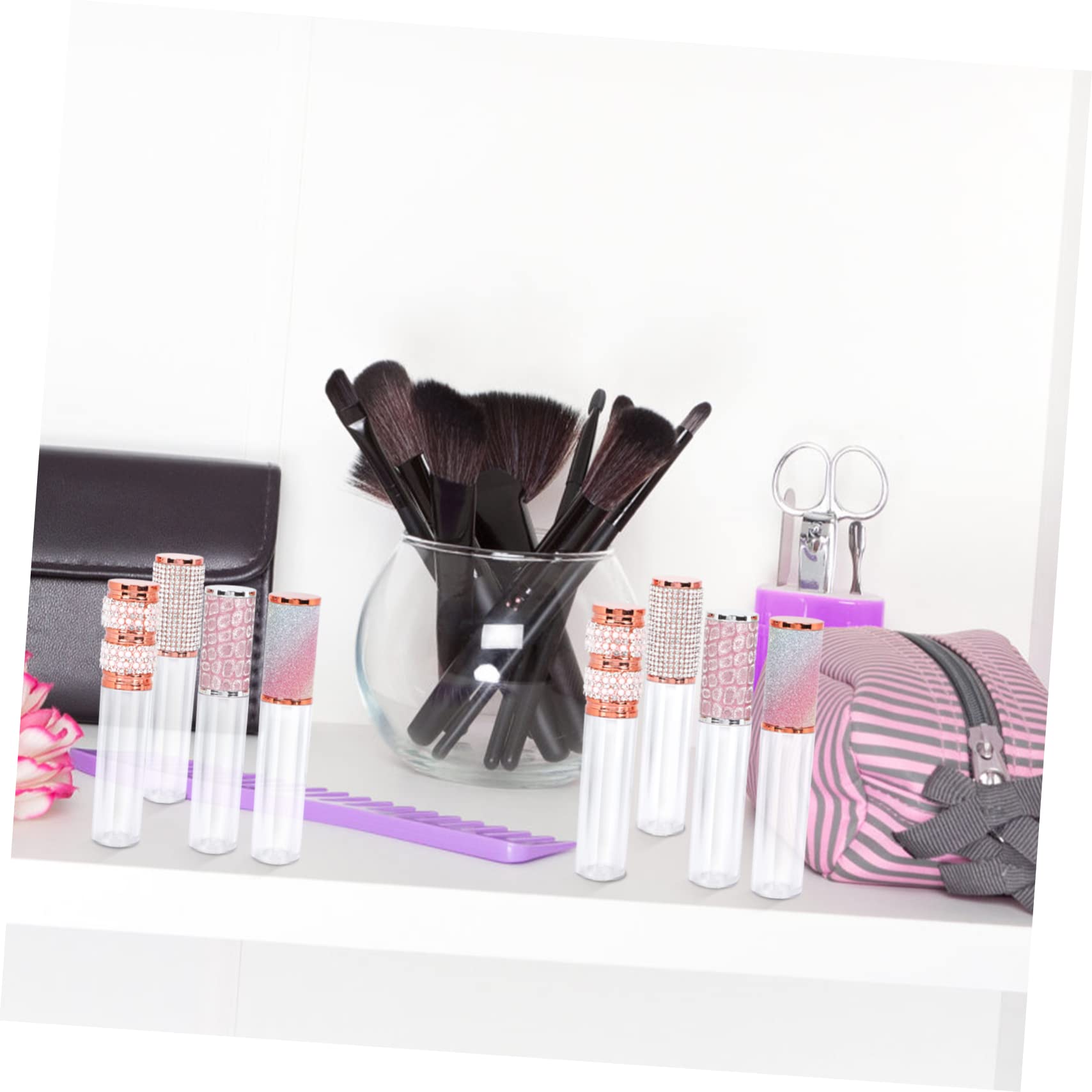 Nachfüllbare Lipgloss Tuben 5ml Abs, für Lippenpflege | Rundform, Tragbar für Alltag und Reise, Wiederverwendbar, Leicht und Praktisch im 20 Stück Packung