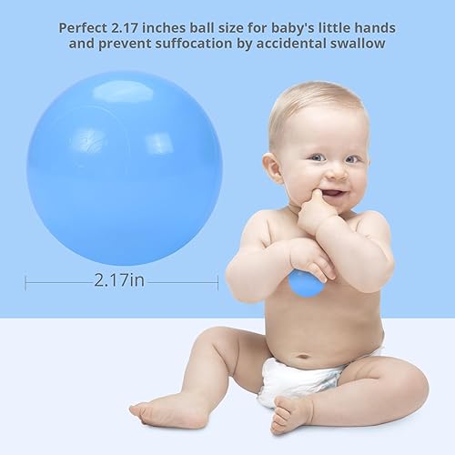 Miniatura 9 de GOGOSO Bolas de plástico para corral de bolas, de juguete, para bebés, niñas y niños, corral de juegos, corral de bebé, parque infantil, tienda de