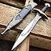 11'' Steel Medieval Roman Fantasy Dagger Sword Black Knife Sting