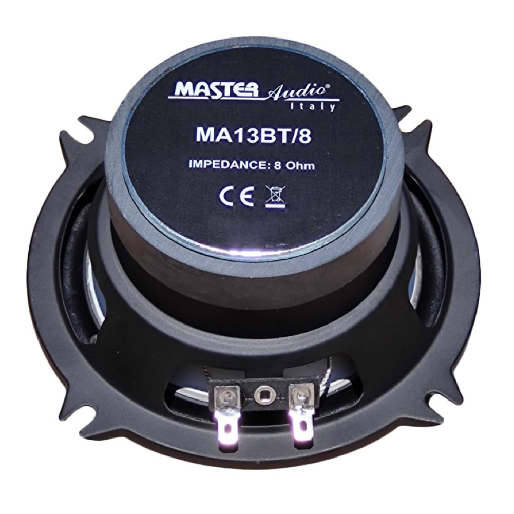 MASTER AUDIO 1 MA13BT/8 professioneller weißer tieftöner 13,00 cm 130 mm 5" 80 watt rms 160 watt max 8 ohm gummiaufhängung empfindlichkeit 91 db zu Hause, 1 stück