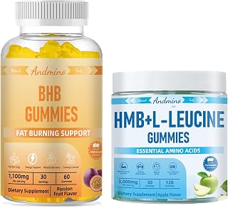 HMB and L-Leucine Gummies & Keto Electrolyte Gummies | BHB Magnesium Calcium Sodium + L-Phenylalanine