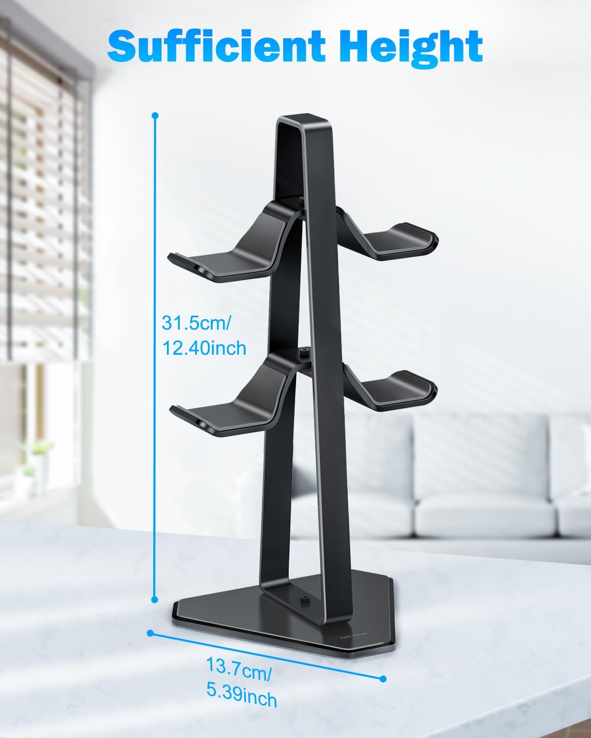 Link Dream Controller Holder Universal Gaming Controller Stand Compatible with Nintendo Switch Xbox PS5 PS4 VR Controller, Headphone Stand Controller Organizer All Metal Material (Black) 6 61VAYAZWyFL. AC SL1500