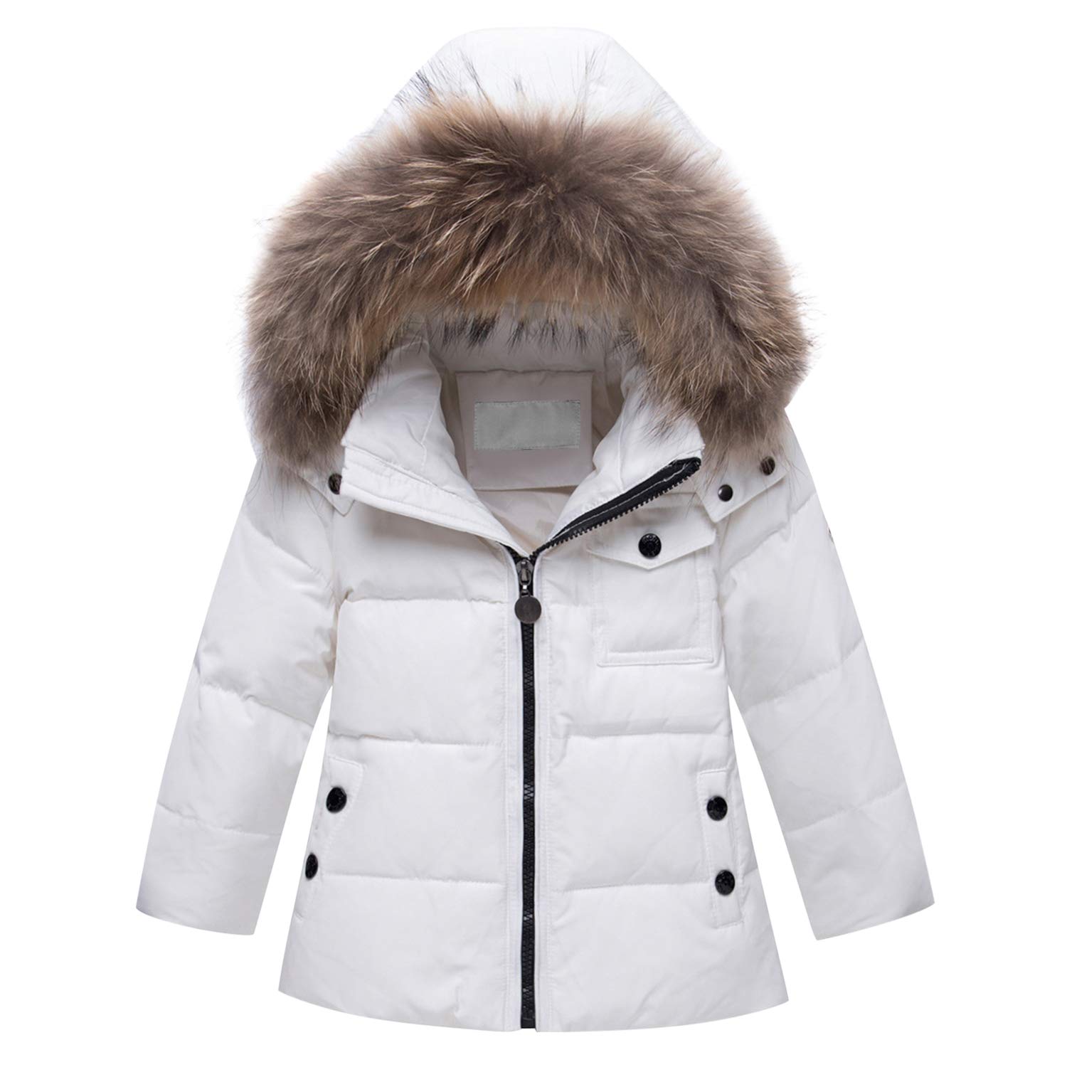 Combinaison de Neige Ski Fille Doudoune à Capuche et Pantalon Salopette en Duvet Ensmebles Vest Fille Garçon Enfant Hiver