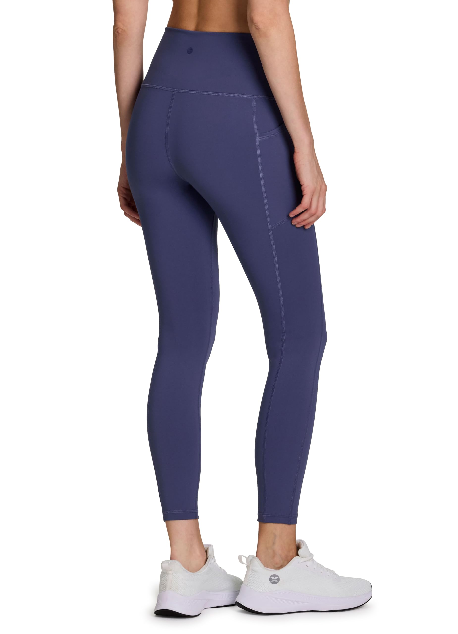 RBX Legging de yoga actif taille haute résistant aux squats avec poches pour femme, Couronne bleue, Taille XS