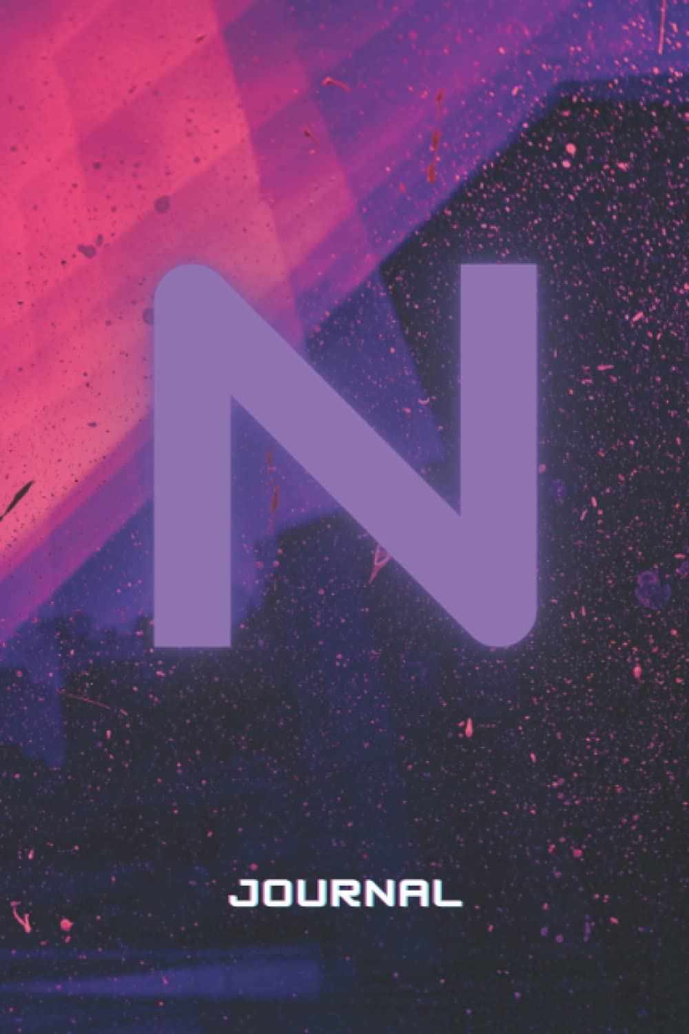 N: Monogram Initial Capital Letter A Journal: Glossy Finish Notebook and Diary for Writing And Notes: Retro Personalized Gift