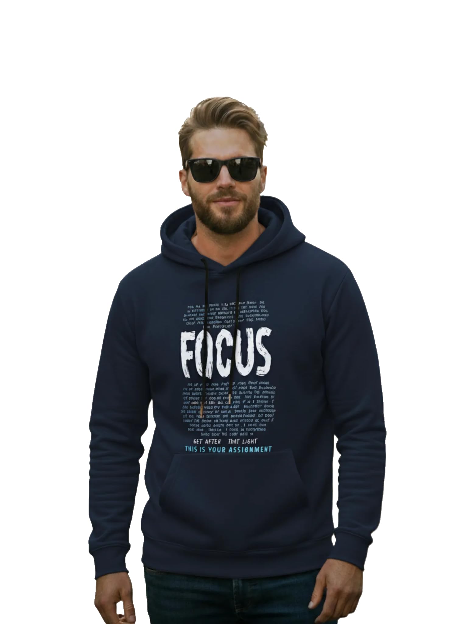 Men Regular Fit Fleece ||Melange||Hoodie Printed||Sweatshirt-JM3809-image-25