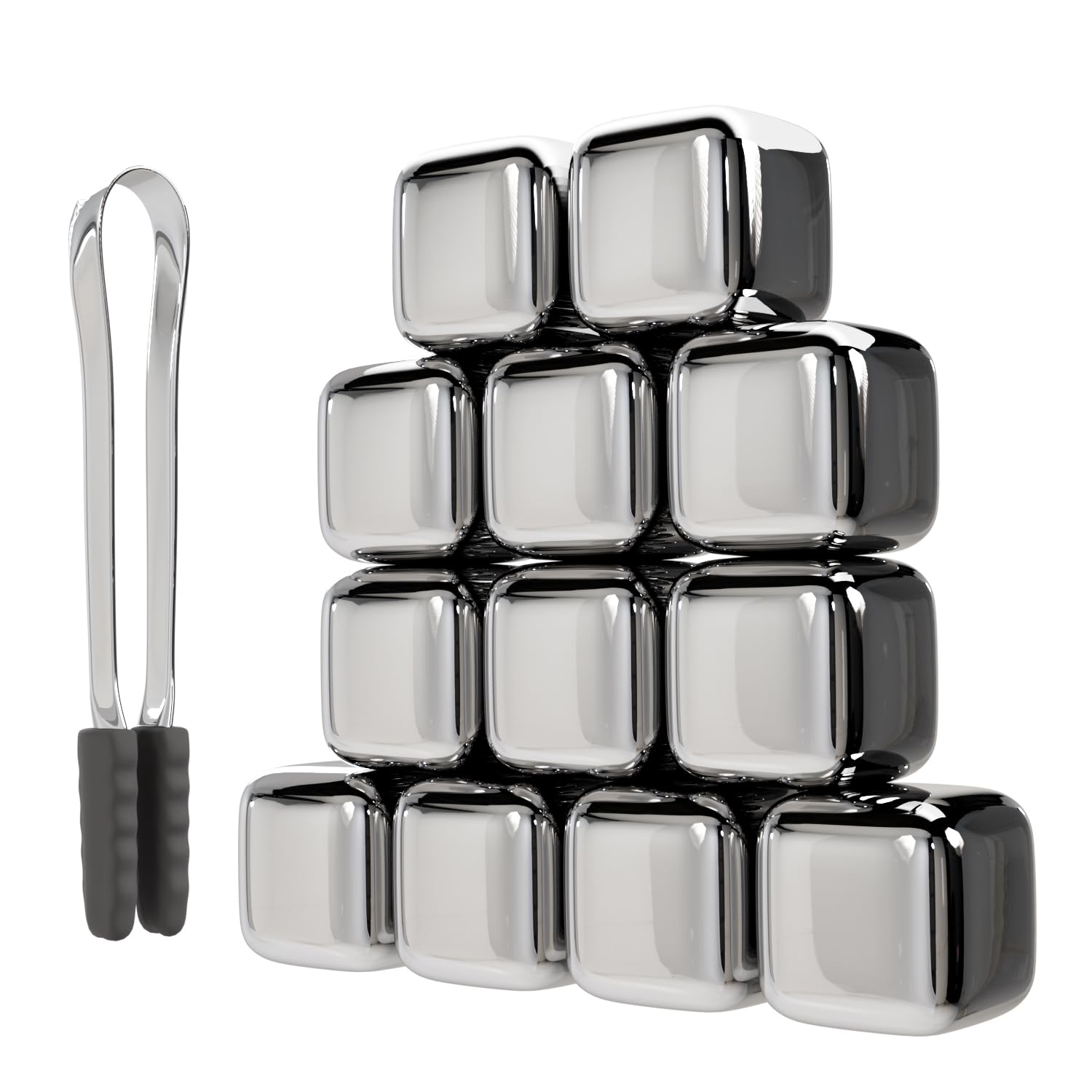 ShanSon Wine Chillers Metal Ice Cube 8 PCS Stainless Steel Whiskey Stones Reusable Whiskey Rocks Beverage Chilling Stones for Scotch and Bourbon Drinking Gifts Set for Men Dad Husband,Gold — Amazon image 9