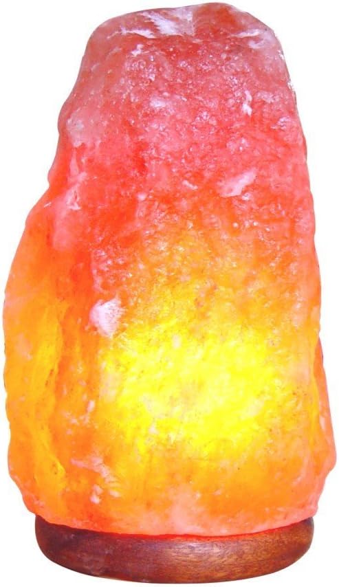 THIRTEENKCANDDLE Rock Salt Natural Crystal Lamp, 15x10 cm,Brown