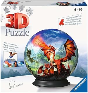 Ravensburger 3D Puzzle 11565 Mystical Dragon 72 Piece Puzzle Ball for Adults and Children from 6 Years
