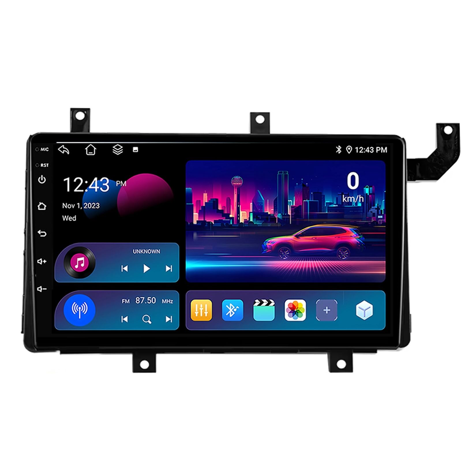 HIBIYA Radio samochodowe z systemem Android 14 do Toyota Tacoma N300 2015-2021 9-calowy ekran dotykowy z GPS USB WiFi retro kamera RDS Mic obsługa Carplay DSP sterowanie kierownicą (Y1 8Core 4 + 32G)