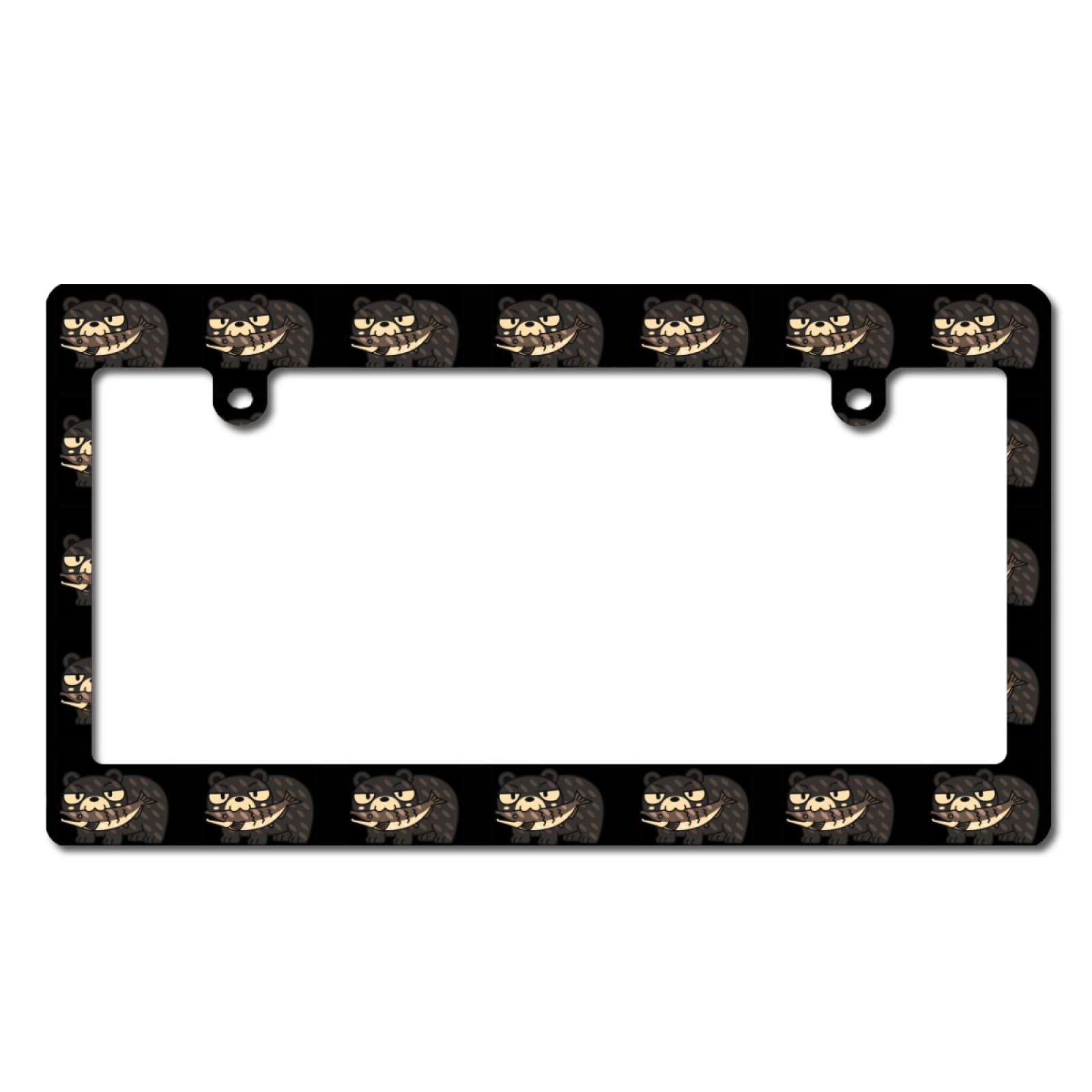   2010 ホッキョクグマ プレート　希少 反射ホワイトズームズームマツダMロゴブラックメタルナンバープレート