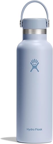 Miniatura 37 de HYDRO FLASK - Botella de agua de acero inoxidable con aislamiento térmico; antiderrame, a prueba de fugas; 21 onzas, color naranja (Sandpiper)