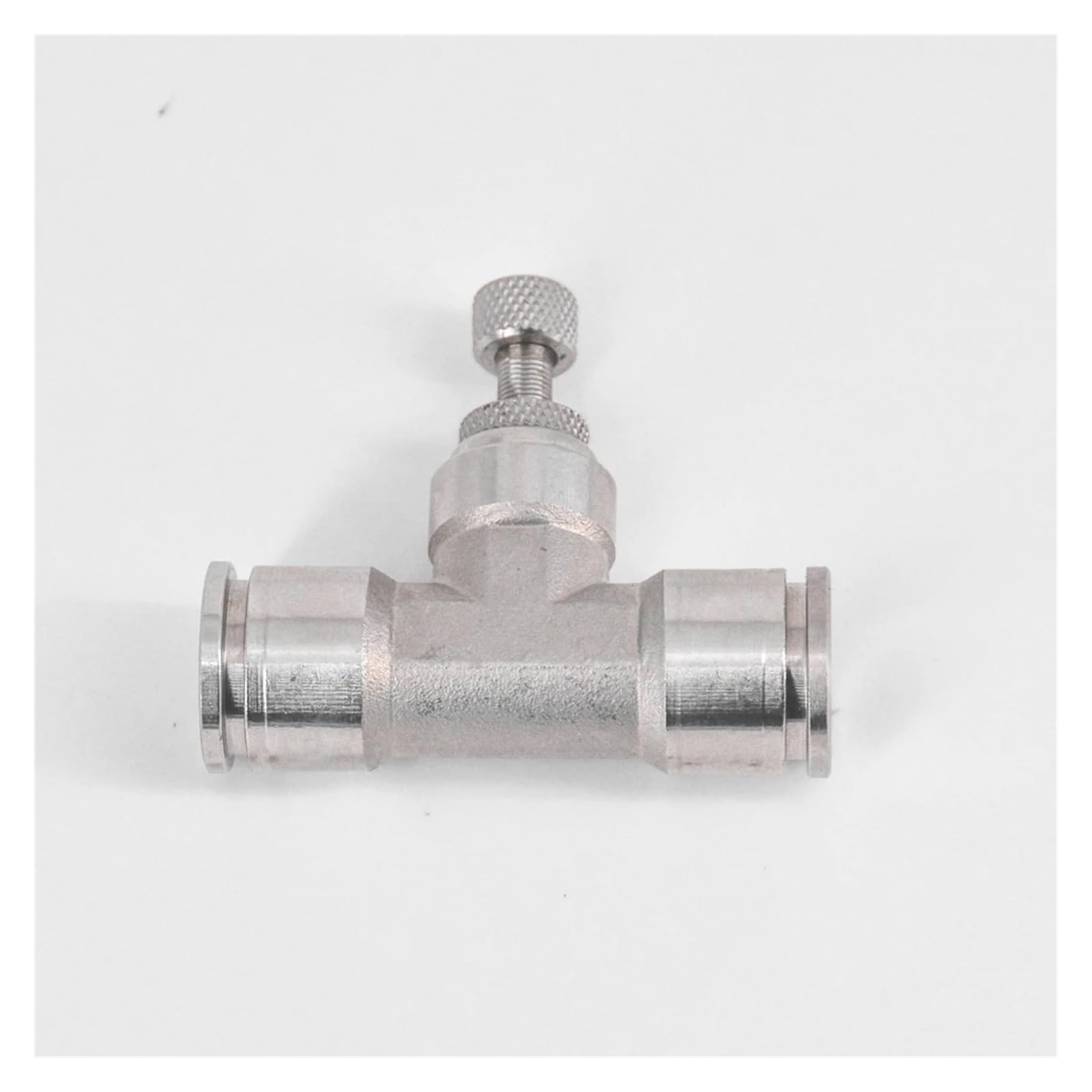AARTERZZA 1pc 4/6/8/10/12mm Push In Quick Connector Air Flow Control Needle Valve Pneumatic 304 Stainless Steel Air Fitting(4mm)