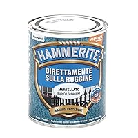 Hammerite Direttamente Sulla Ruggine Martellato Bianco Ghiaccio 0.75 l