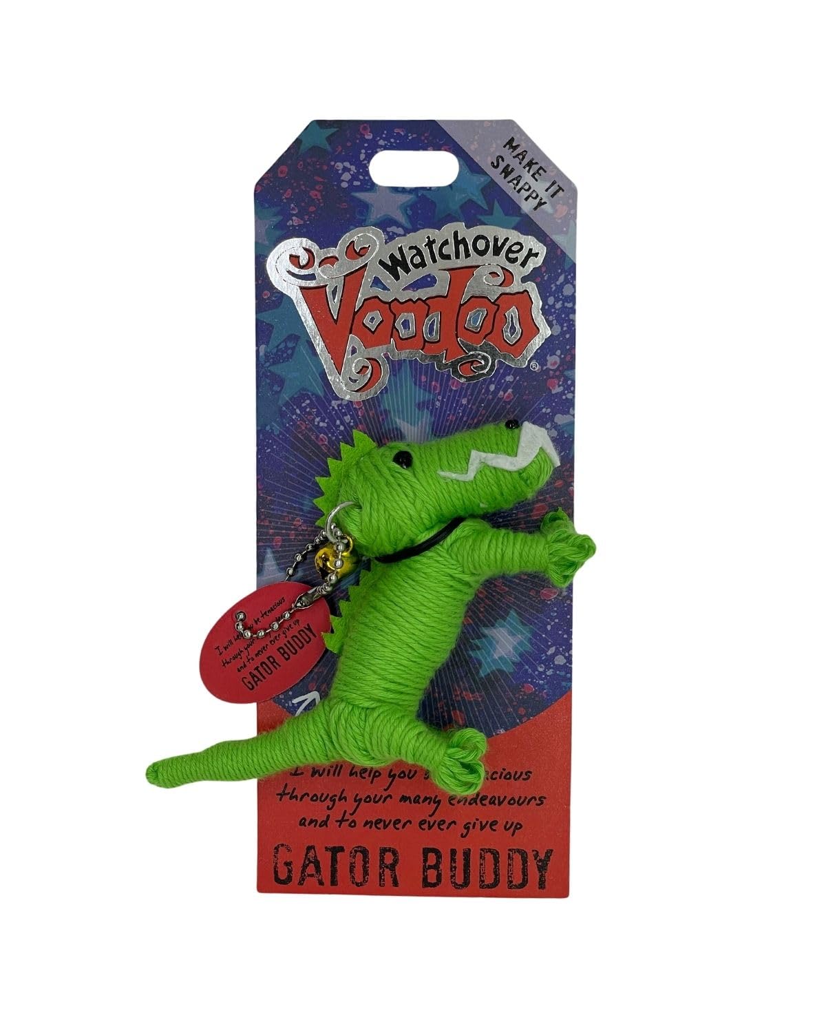 Watchover Voodoo 3-Inch Gator Buddy Keychain - Handcrafted Gift to Bring Good Luck and Positivity Everywhere You Go