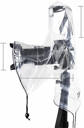 Miniatura 8 de Paquete de 2 fundas de lluvia para cámara con flash transparente a prueba de polvo para Canon EOS 4000D 1200D 90D 80D 77D 70D 5D 6D 7D Mark II R10