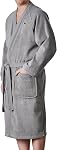 Lacoste Pique classique 100% Robe de bain en coton pour hommes & Les femmes, une taille convient le plus, Iris noir