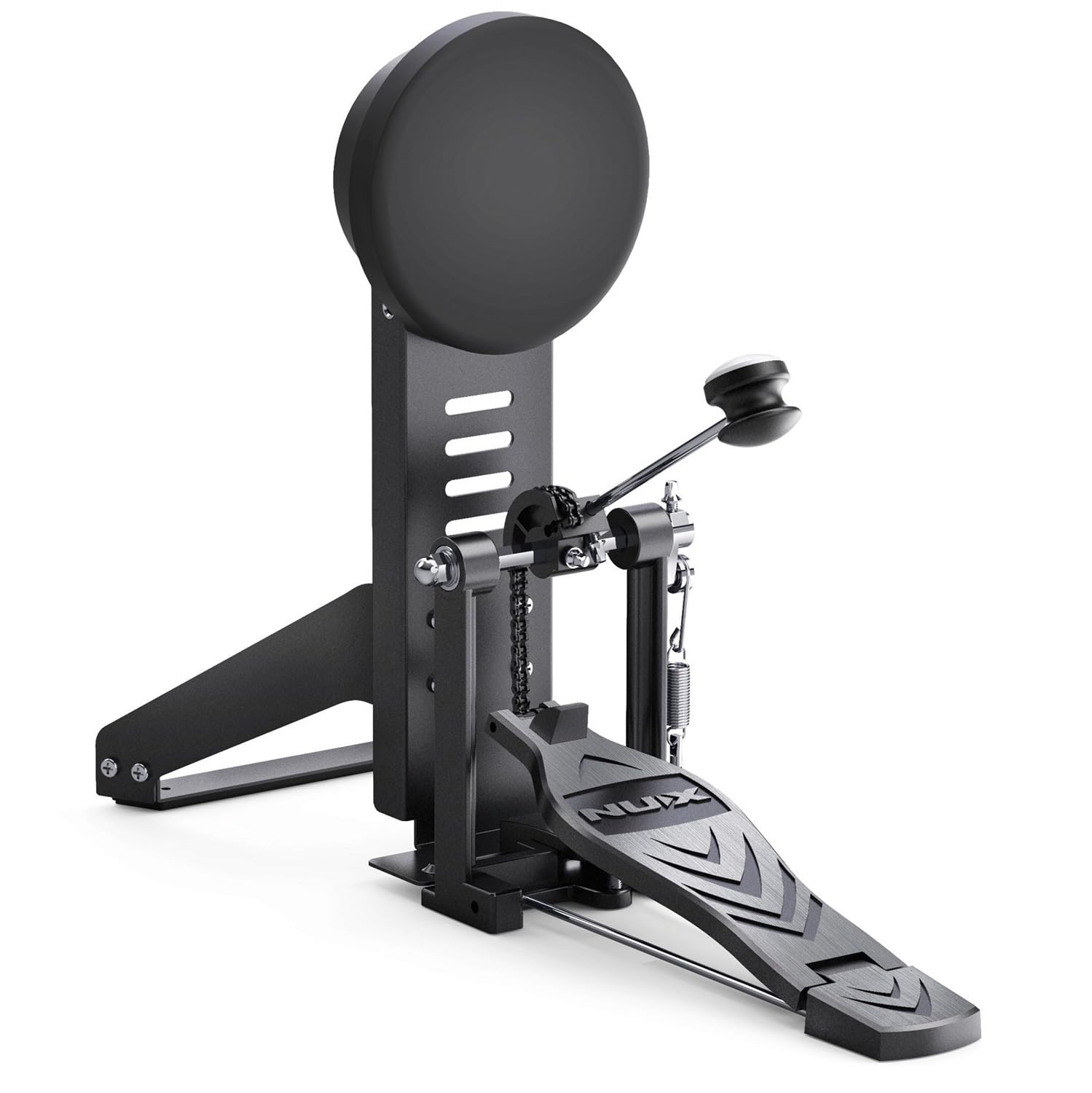 Nux DM-210 Digital Drum Kit, batería digital con parches de malla (tecnología de disparo dual, aux-in, Bluetooth, función de coach, puerto USB para MIDI y biblioteca de sonidos), Negro