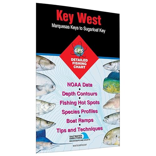 Key West Marquesas Keys to Sugarloaf Key Fishing Map
