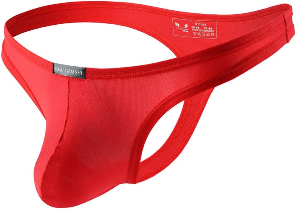 Mens T-Back Thongs Sexy Low Rise G-String Briefs Bulge Pouch Underwear