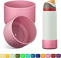 Vista 22 de 2PCS Silicone Water Bottle Boot for Owala 24oz 32oz 40oz, Anti-Slip Protective Sleeve Bottom Bumper Protector for FreeSip, Twist, and Flip Stainless