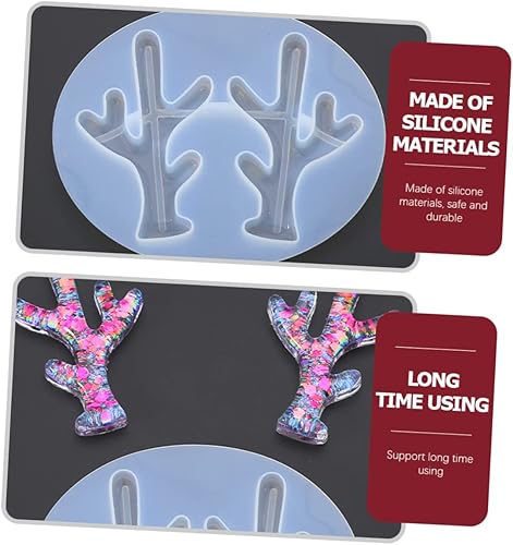 Miniatura 3 de ABOOFAN Elk Antler 15 pcs Antler Mold Jeweled Hair Clips de para gelatinas molde de para resina Jeweled Headband Silicone molds Hair Accessories Elk