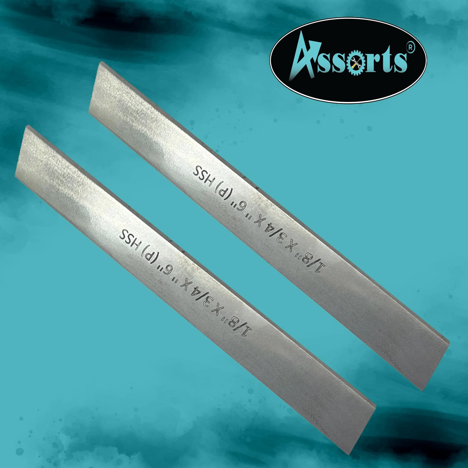Lot de 2 lames trapézoïdales en acier rapide HSS 0,3 cm x 1,9 cm (largeur) x 15,2 cm (longueur) pour découpe de tour et porte-outils - dures et rectifiées