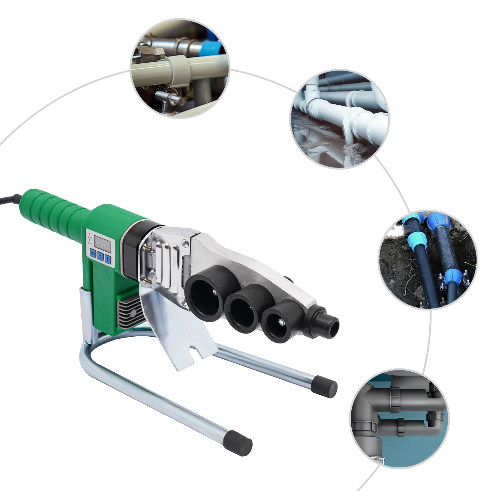 Saldatrice per tubi con display digitale, saldatrice per tubi in plastica, 20-32 mm, saldatrice per tubi PPR/PE/PP