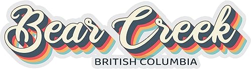 Bear Creek British Columbia Souvenir 2-Inch Vinyl Decal Sticker 3D Design 2-InchSticker