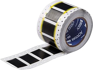 Brady 2HT-750-2-BK-S High Temperature PermaSleeve Wire Marking Sleeves, 1.250