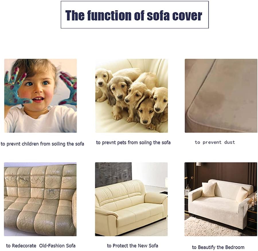 Stretch Sofa Slipcover, Retro Sofa Cover Furniture Pet Protector Armchair Loveseat Mat Cushion Cover for 1/2/3/4 Seater Sofa Covers (Style 1, 1 Seater Sofa Cover) : Home & Kitchen
