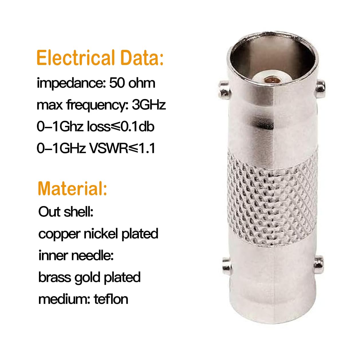 CCTV Lens Confezione Da 10 Adattatori BNC Maschio A RCA Femmina - Foto 13