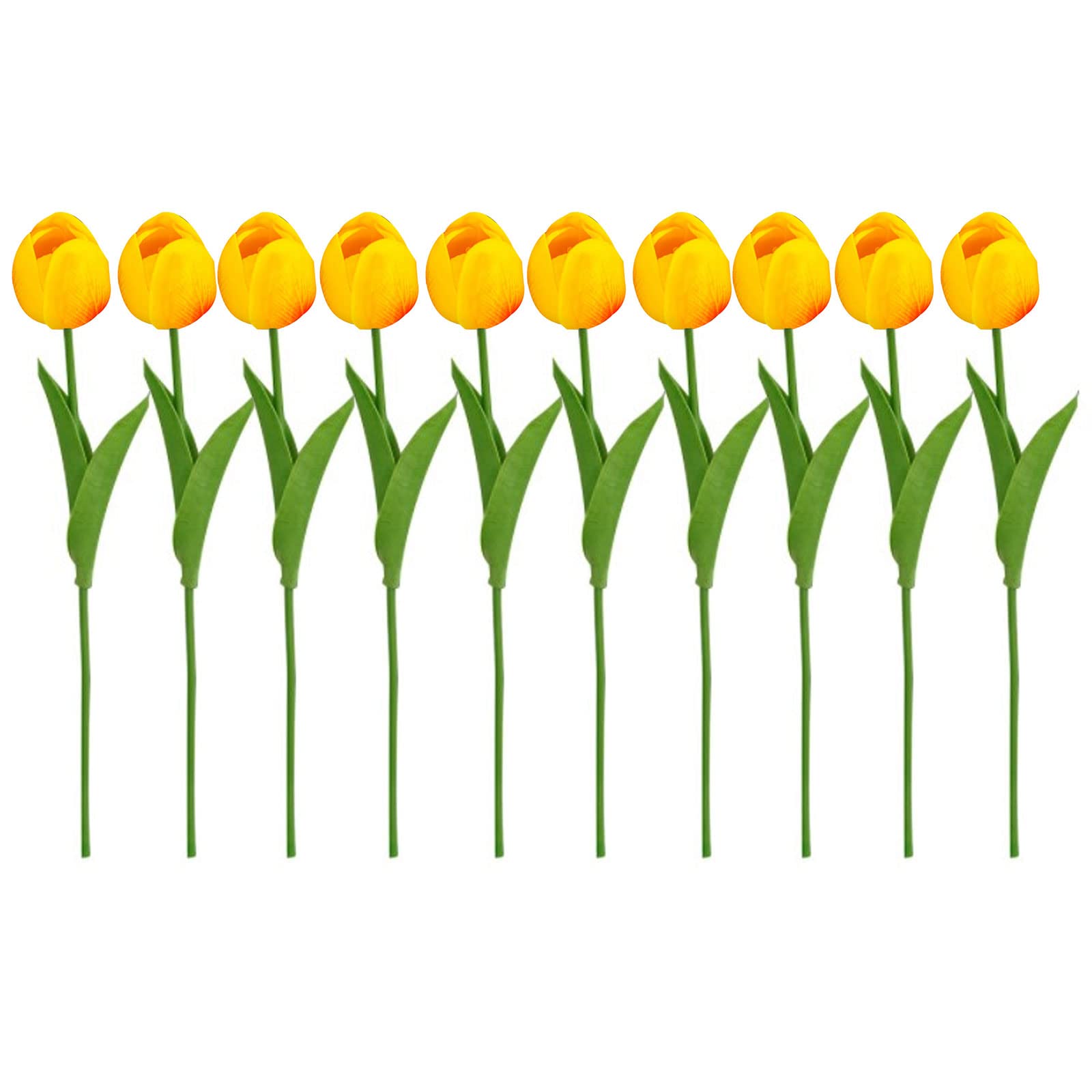 HUANGING 10pcs Artificial Tulips Simulation Photography Props Supplies Household for School Wedding Holiday Present Artificial Flower Tulips