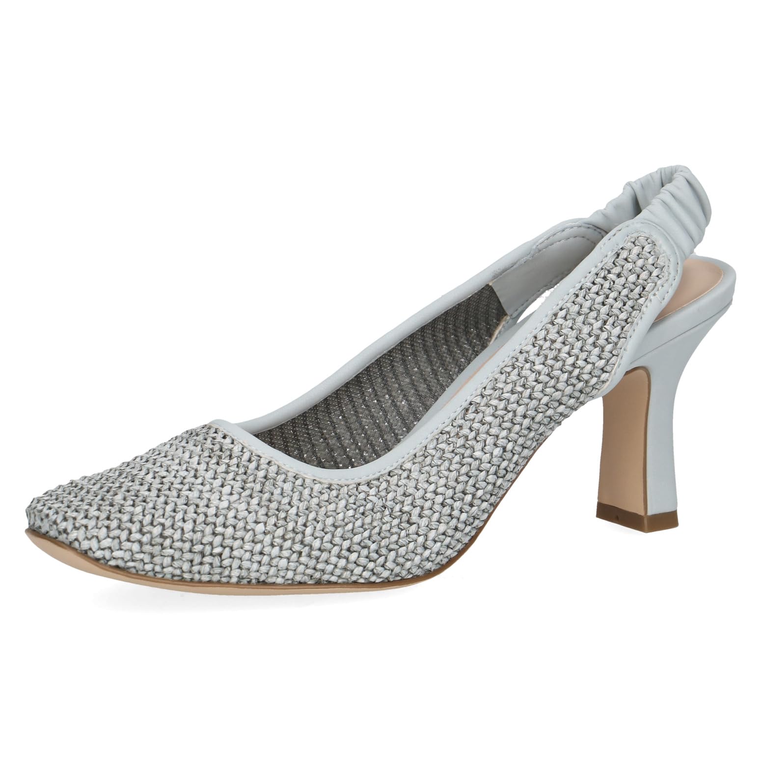 CAPRICE Women's Slingback Pumps Elegant Without Fastening, Blue (Blue Comb), 6 UK