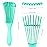 3 Pack Hair Detangler Brush for Afro America/African Textured 3a to 4c Kinky Wavy/Curly/Coily/Wet/Dry/Oil/Thick/Long Hair, Detangling Brush for Natural, Exfoliating Your Scalp for Beautiful