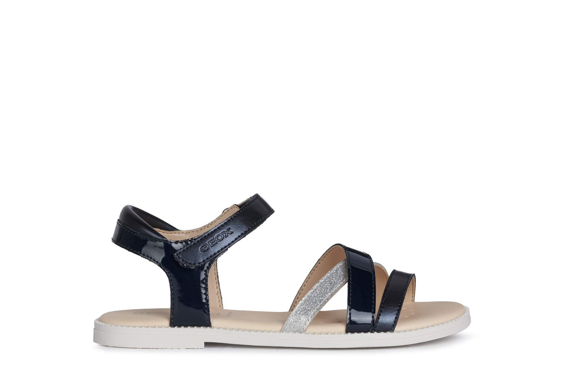 Geox J SANDAL KARLY GIRL, Sandalias para Niñas, NAVY, 25 EU