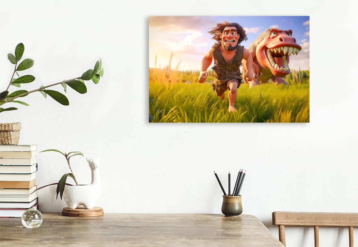 CALVENDO Premium Textil-Leinwand 75 x 50 cm Querformat Beim Wettlaufen | Wandbild, HD-Bild auf Keilrahmen, Wanddekoration, Kunstdruck von Dirk Meutzner