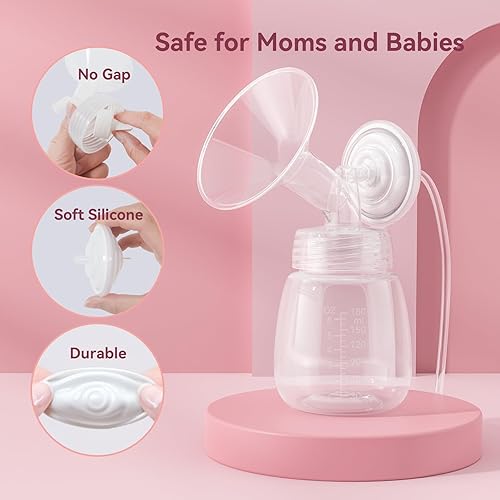 Miniatura 3 de Botella con bomba de recolección de leche materna, compatible con botellas Spectra para bombeo, botellas de repuesto para motivo Luna, Cimilre,