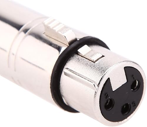 Miniatura 7 de Lixada 2.4G DMX512 receptor hembra inalámbrico XLR, control de luces LED para fiestas, plateado (Receiver-Silver)