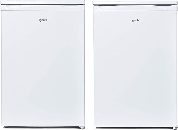 Igenix Freestanding Under Counter Larder Fridge & Freezer Set, Reversible Doors, 55cm Wide, Inox - 5