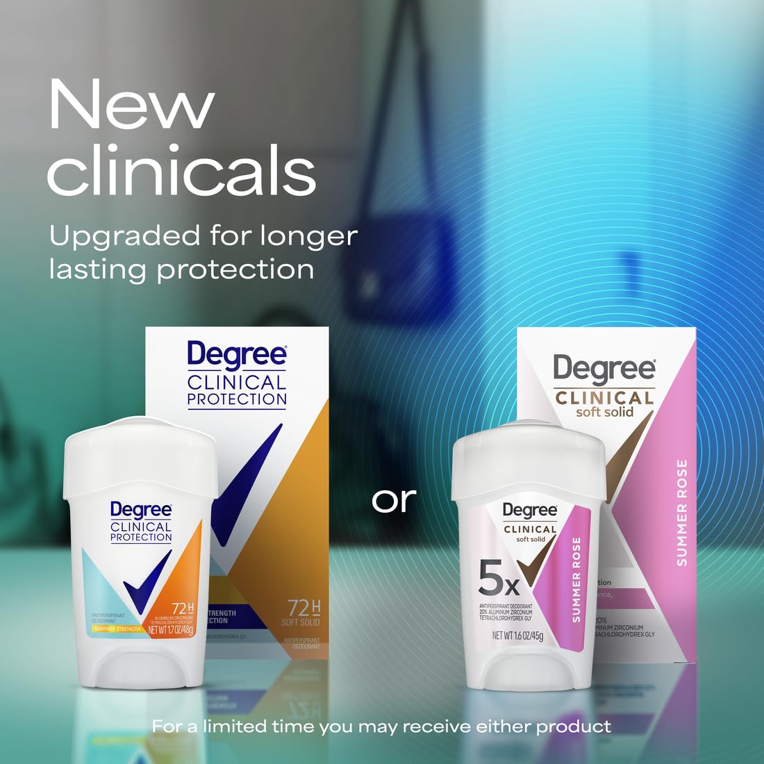 Degree Clinical Protection Antiperspirant and Deodorant, Summer Strength, 1.7 Ounce by Degree
